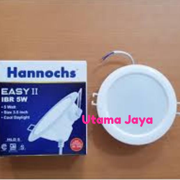 Gambar Lampu Ceiling LED Plafon Tanam 5 Watt Hannochs Easy II Bulat - Putih dari Utama Jaya Elektrik_NEW undefined Tokopedia