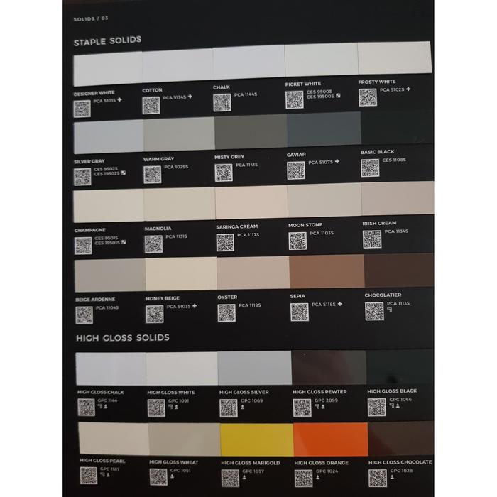 Gambar HPL LAMITAK (WARNA / STAPLE SOLID COLOR) - PELAPIS FURNITURE - KODE PCA dari KARYA PEKANBARU undefined Tokopedia