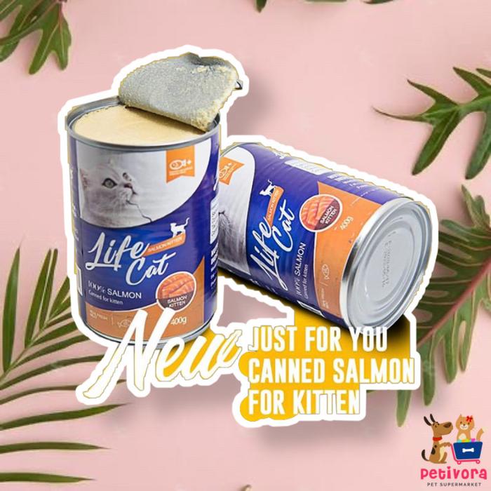 Gambar Life Cat Kaleng Kitten Adult 375gr - Salmon Kitten dari PETIVORA undefined Tokopedia