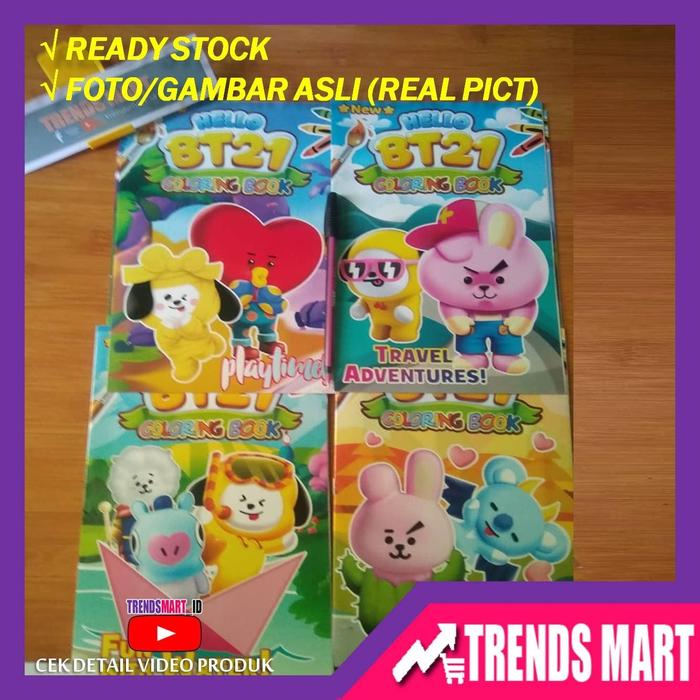 Jual Buku Mewarnai Gambar Warna Karakter Bt21 Besar Supplier Mainan Anak Kota Cirebon Trendssmart Tokopedia