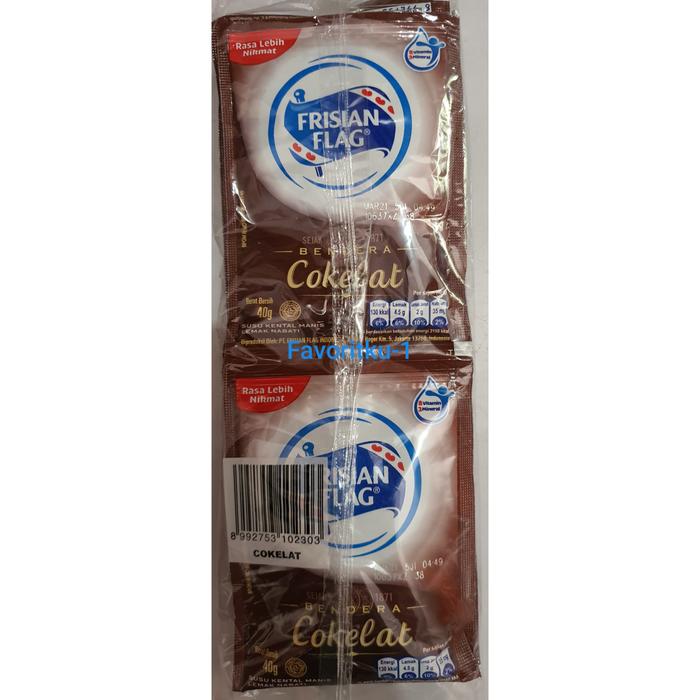 Gambar Susu Kental Manis Bendera FRISIAN FLAG Cokelat 40gr. 1Pack Isi 6Sachet dari Favoritku-1 undefined Tokopedia