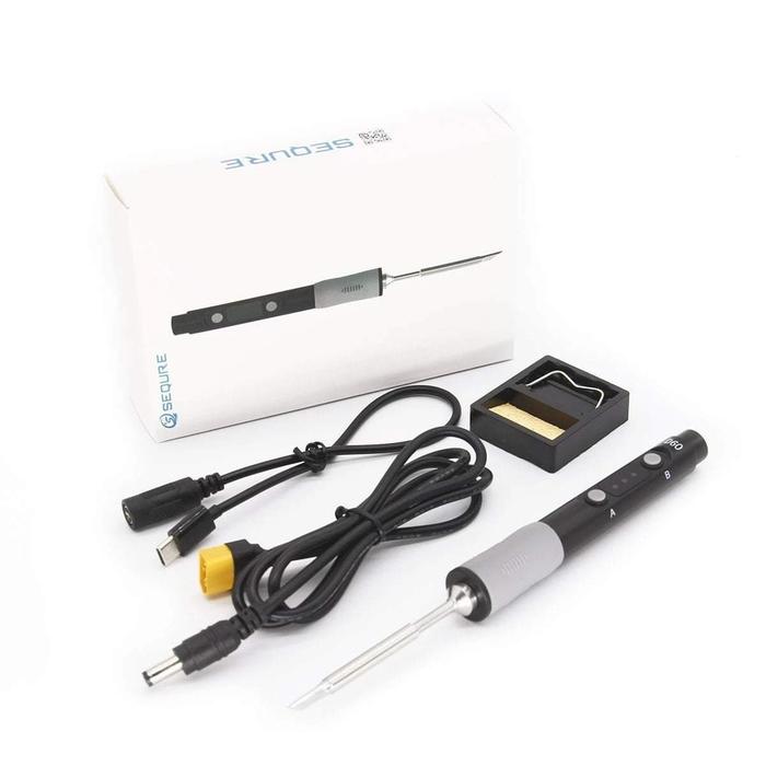 Gambar SEQURE SQ-D60A LED Version - Temp Adjustable DC 12-24V Soldering Iron dari DooFPV undefined Tokopedia