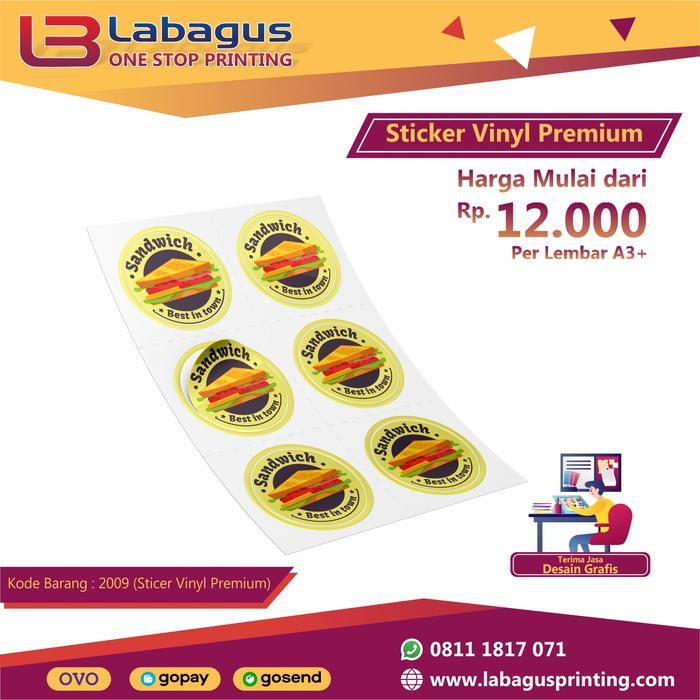 print sticker harga