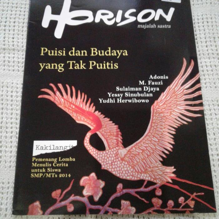 Jual Majalah Horison Puisi Dan Budaya Yang Tak Puitis Jakarta Timur Ico Gallery Tokopedia