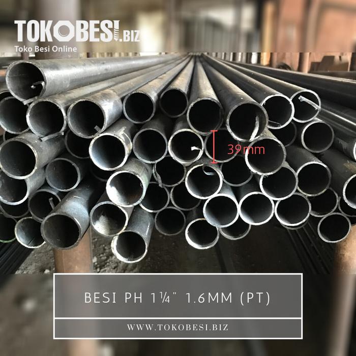 Gambar Besi pipa hitam 1¼" 01.60mm (pt) dari Teguh tokobesi undefined Tokopedia