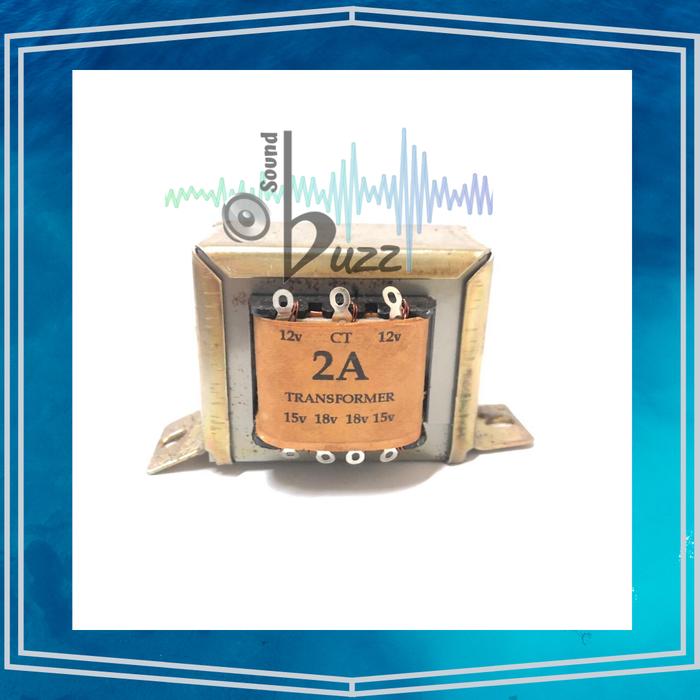 Gambar Trafo Standard 2A / 2 Ampere CT / 2 Ampere 0 18 VOLT - 2 Ampere CT dari Sound Buzz undefined Tokopedia