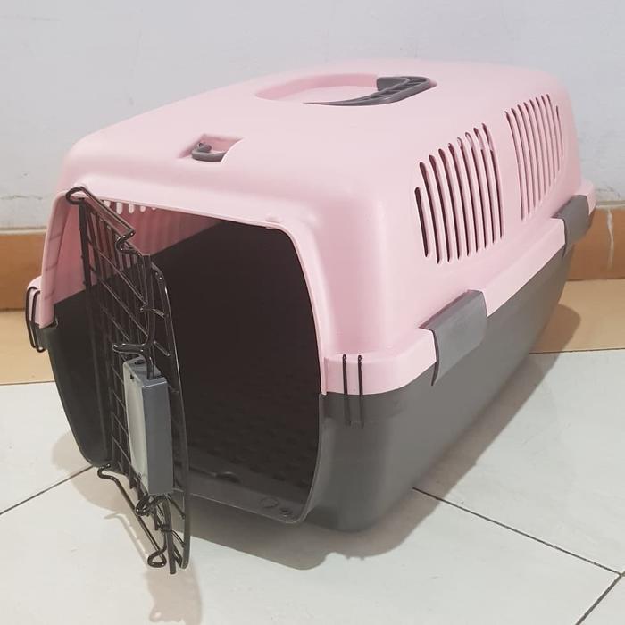 Gambar PET CARGO KANDANG KUCING ANJING KELINCI MUSANG Pet carrier size L - PINK dari toped market undefined Tokopedia