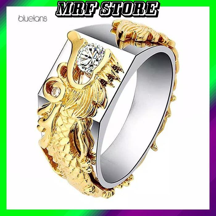 Gambar Cincin Bentu Naga Melingkar Permata - 4-15 dari MRF Collections undefined Tokopedia