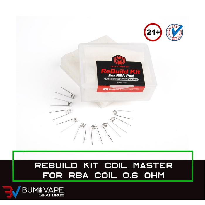 Gambar RBK for RBA 0.6 & 0.8 Ohm - ReBuild Kit Original by Coil Master - 0.6 dari BV-JAKARTA undefined Tokopedia