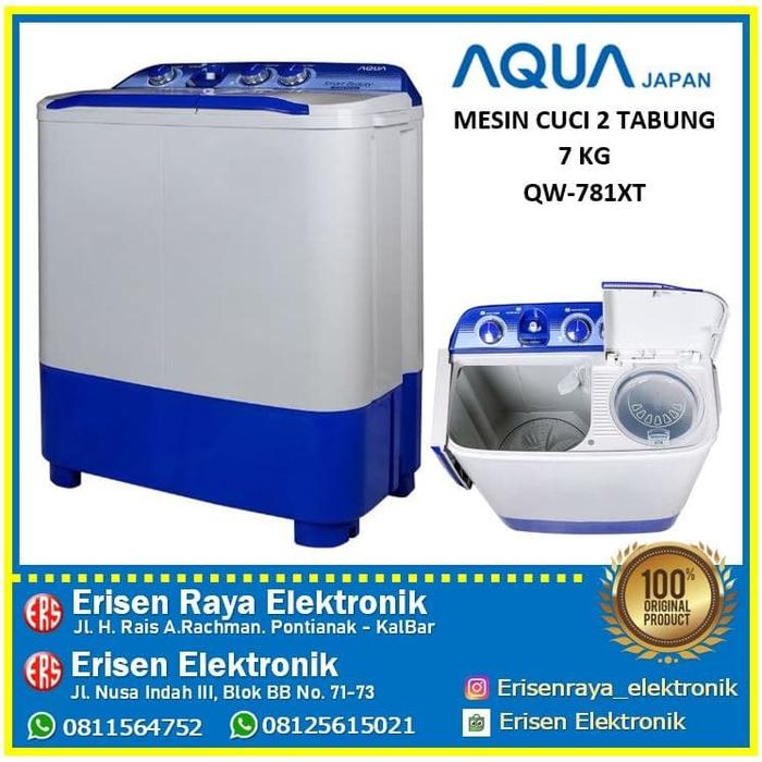 Jual Mesin Cuci 2 Tabung Aqua Qw 781 Xt Garansi Resmi Sanyo Qw 781xt Kota Pontianak Erisen Elektronik Tokopedia