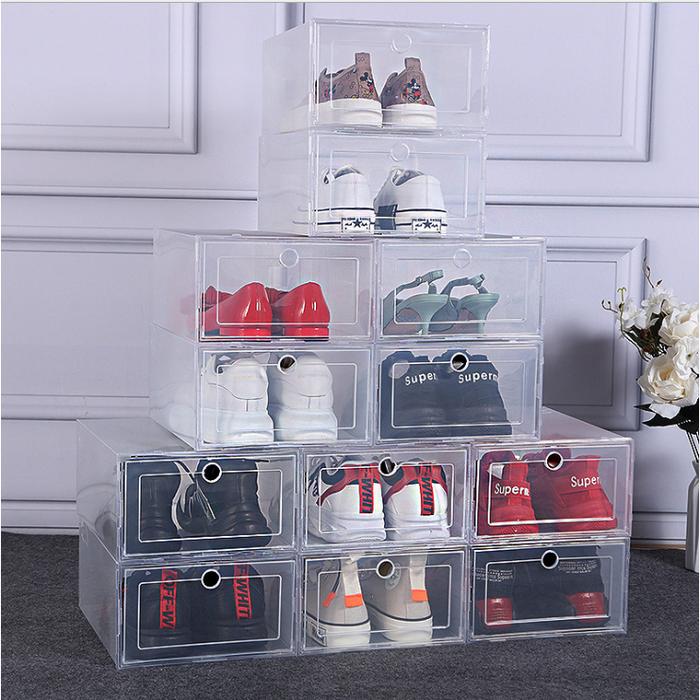 Gambar Kotak Sepatu Lipat / Box Sepatu Lipat / Kotak Sepatu Transparan Murah - Transparant dari Acc Perhiasan undefined Tokopedia