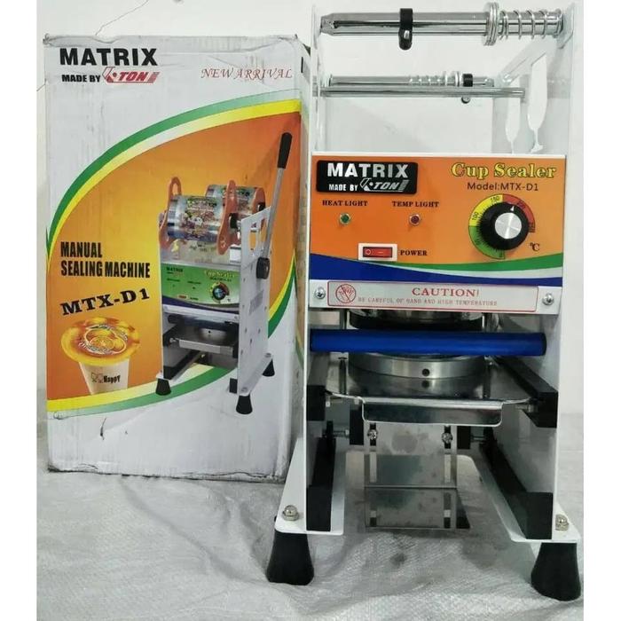 Gambar cup sealer matrix. alat press gelas plastik dari Sentra Genset undefined Tokopedia