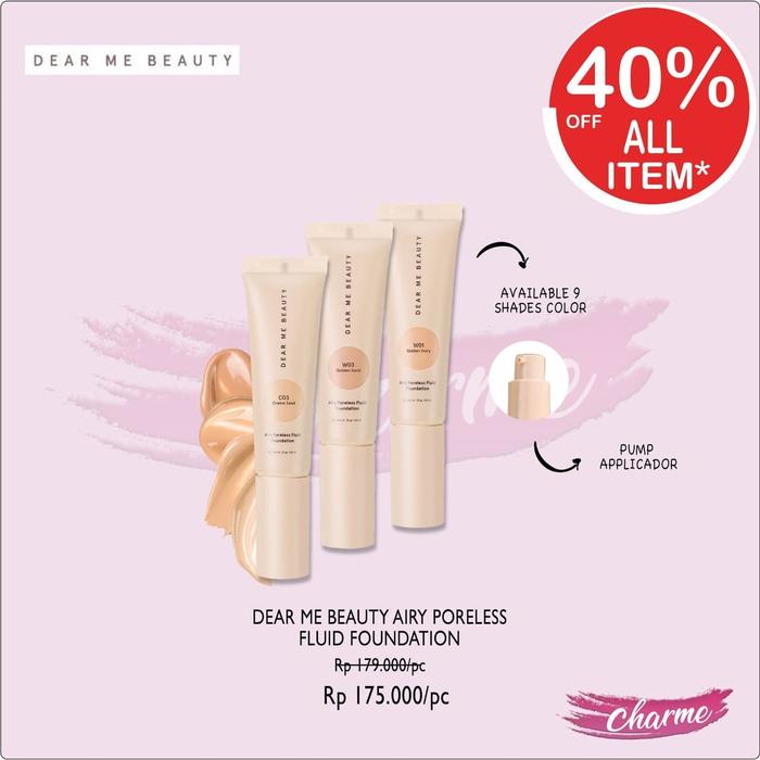 dear me beauty airy poreless liquid foundation