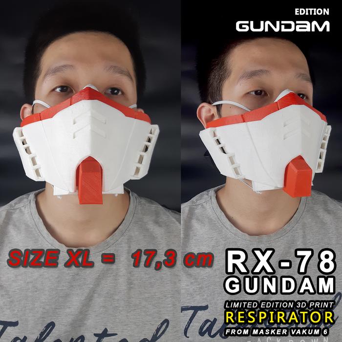 Jual Masker gundam masker mecha Respirator RX 78 - XL - Jakarta Barat ...