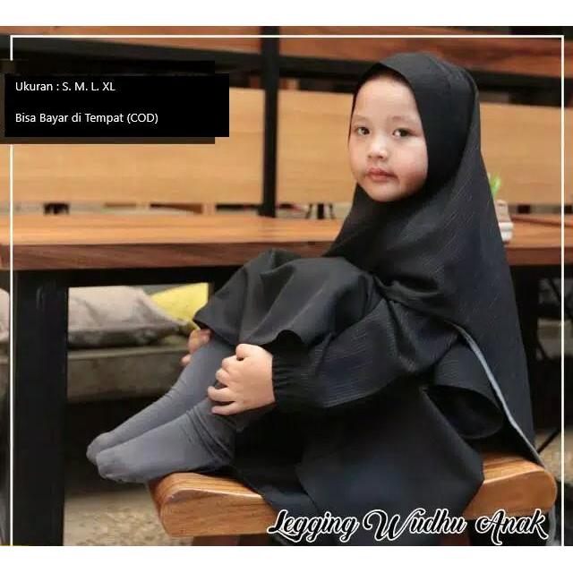 Gambar Legging Wudhu Anak Kaos Tebal Size XS-XXL - Abu-abu, XL dari Qurrotaayun_Official undefined Tokopedia