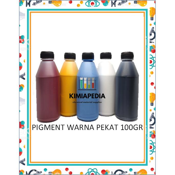Gambar Pigment Pigmen Pewarna Resin Merah Kuning Biru Putih Hitam 100gr dari Kimiapedia undefined Tokopedia