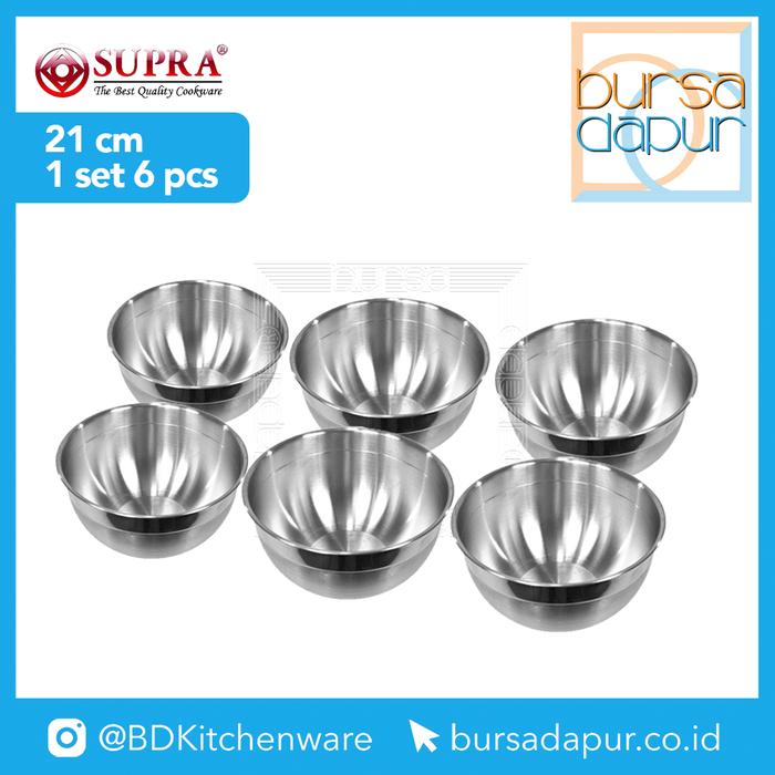 Gambar Supra Mixing Bowl 21cm - Tempat Adonan (6 PCS) dari Bursa Dapur Mall undefined Tokopedia