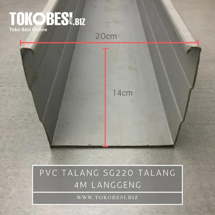 Gambar PVC Talang SG220 talang air kotak 4m Langgeng dari Teguh tokobesi undefined Tokopedia