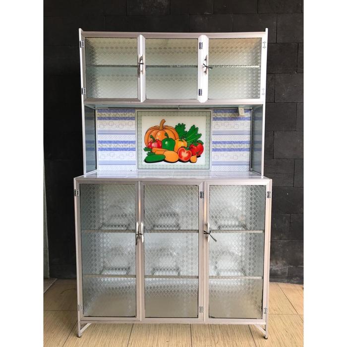 Gambar RAK PIRING LEMARI KERAMIK 3 PINTU RATA (GAMBAR/POLOS) **KHUSUS BANDUNG - GAMBAR, KOTA KABBANDUNG dari HANUMAN ALUMINIUM undefined Tokopedia