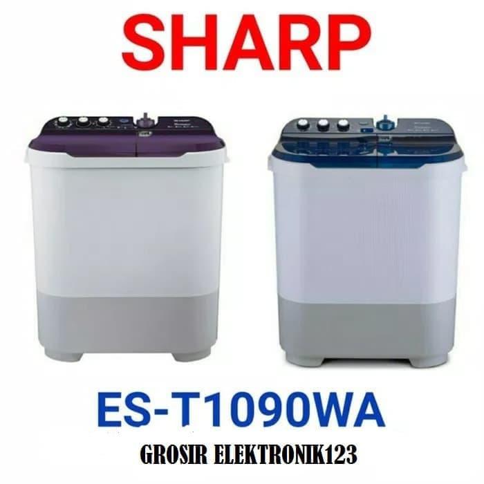 Jual Mesin Cuci Sharp 2 Tabung Es T1090 Vk Pk Bk Kapasitas 10kg Kota Bandung Jaya Electronik Store 