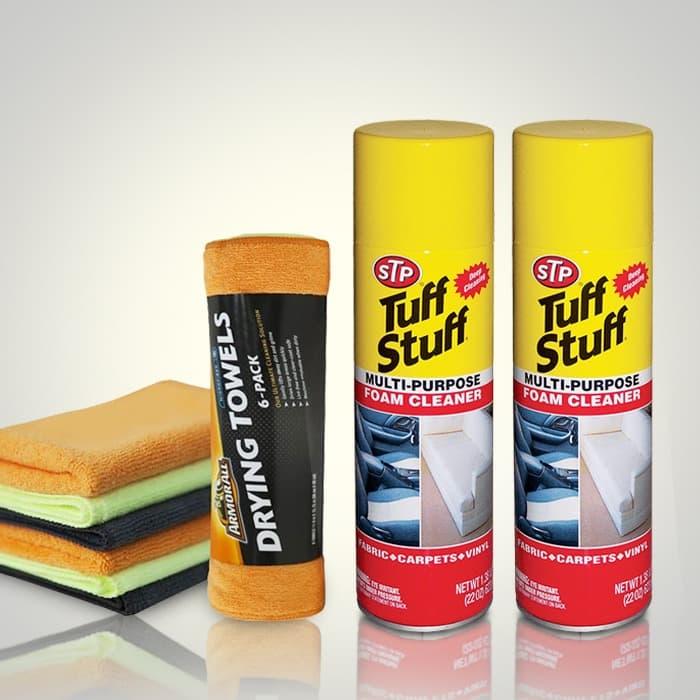 Gambar STP [BUNDLE] Foam Cleaner Tuff Stuff x2 + Armor All Drying Towel Kain dari STP undefined Tokopedia
