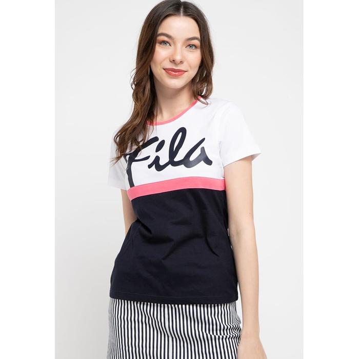 Gambar FILA Baju Kaos Wanita Samantha - Pink - XL dari FILA Official Store undefined Tokopedia