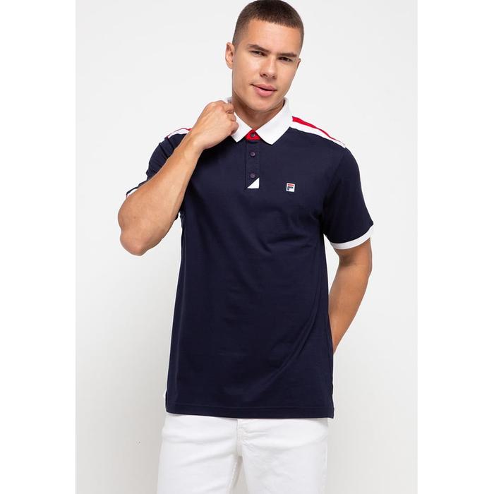 Gambar FILA Baju Kaos Polo Pria Maximilian - Navy - M dari FILA Official Store undefined Tokopedia