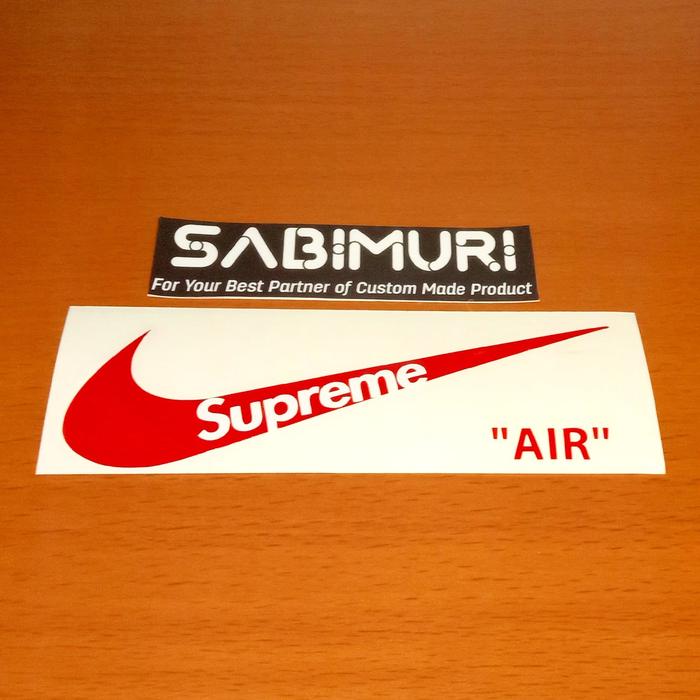 Jual Cutting Sticker Stiker Nike Supreme Air - Kab. Bekasi - sabimuri ...