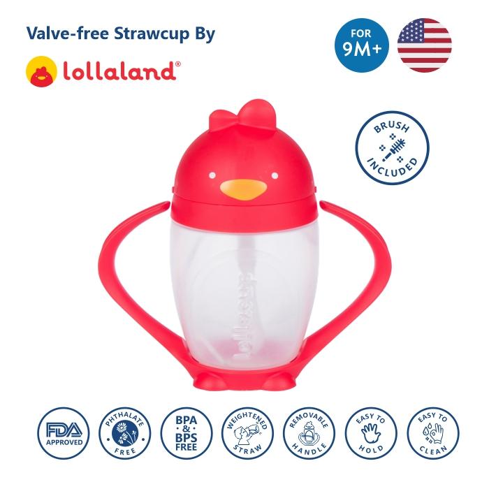 Gambar Botol Minum Sedotan - Straw Sippy Cup - Lollacup Lollaland - Merah dari Panintihub undefined Tokopedia