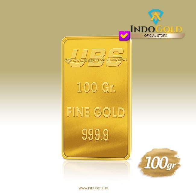 Jual Emas Ubs 100 Gram Logam Mulia Garansi Uang Kembali Include Sertifikat Kota Tangerang Indogold 