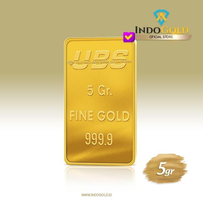 Jual Emas Ubs 5 Gram Logam Mulia Garansi Uang Kembali Include Sertifikat Kota Tangerang Indogold 