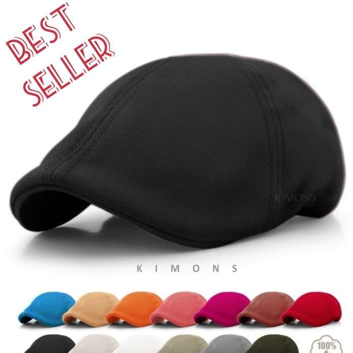 Gambar topipet / topi pet dewasa / newsboy cap / pelukis / copet / sutradara - Navy dari TopiVanJava undefined Tokopedia