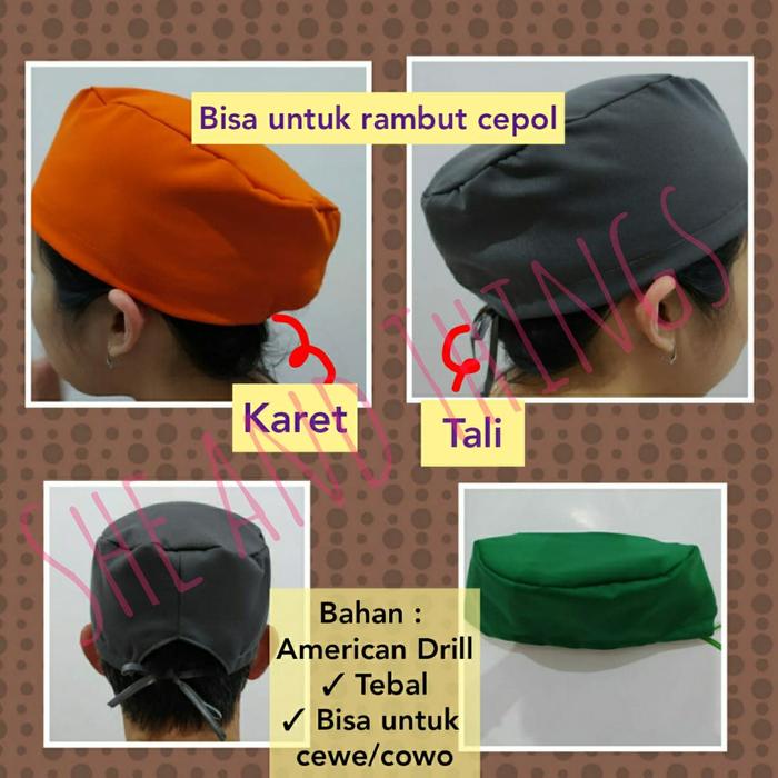 Jual Topi Chef Topi Koki Topi Masak Topi Pekerja Pabrik Topi Operasi Surgic Kota Surakarta She And Things Tokopedia