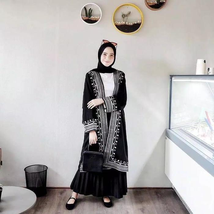 Gambar ILma outer jn - Hitam dari Aqila_shop99 undefined Tokopedia