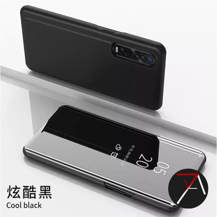 Gambar Oppo Find X2 Pro X2Pro Flip Clear View Standing Cover Mirror Case - Biru, Find X2 Pro dari 17 Agustus Case undefined Tokopedia