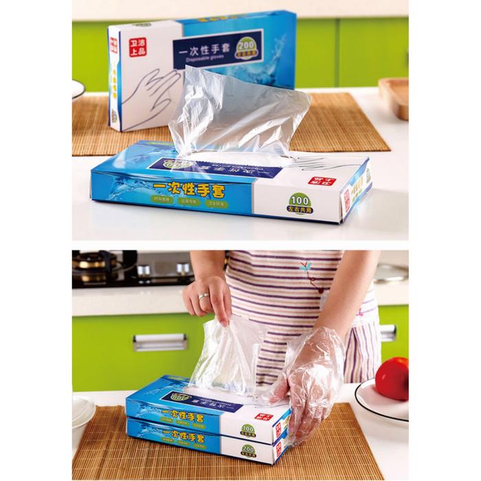Gambar Sarung Tangan HDPE Plastik Food Grade 100% Aman Murah Box isi 100 pcs dari Zerya undefined Tokopedia