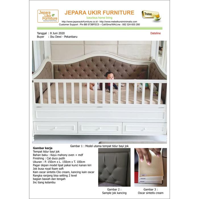 Jual Tempat Tidur Bayi Jumbo Ranjang Bayi Ukuran Besar Box Bayi Besar Kab Jepara Toko Box Bayi Jepara Tokopedia
