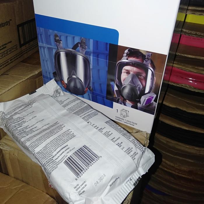 Gambar Masker respirator 6800 full face + Catridge 6006 3M original dari IRLAN INDO electrical undefined Tokopedia