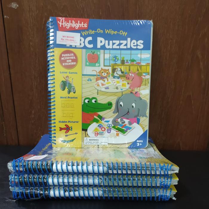 Gambar Highlights Write On Wipe Off ABC Puzzles dari PASTI MURAH PASTI ASLI JAKARTA undefined Tokopedia