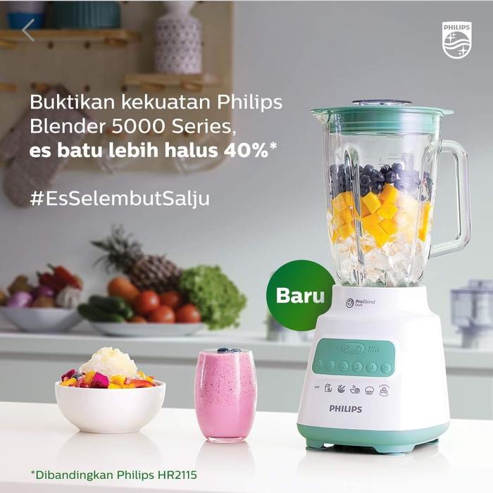Gambar Philips Blender Kaca Beling 2L HR2222/00 HR2222 Garansi Resmi Seri 5000 Ice Crusher Es Lebih Halus 40% Dibandingkan HR2115 - Hr2222+kayu dari Jack Dublin Online undefined Tokopedia