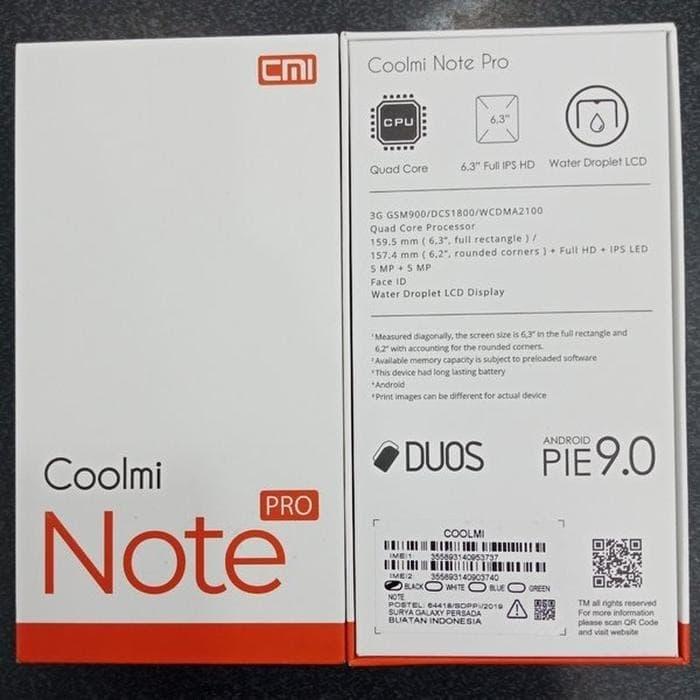 Jual Dijual Hp Coolmi Note Pro Layar 6 3 Inch Hd Ips Pony Display Murah Jakarta Barat Baesuzystore10 Tokopedia