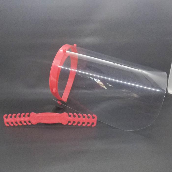 Gambar Faceshield Warna Warni Tebal Aman + Bonus Pereda rasa sakit telinga - Merah dari Tjipta_Bentuk undefined Tokopedia