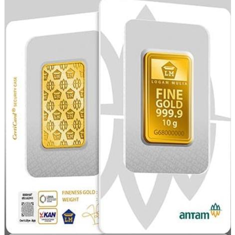 Jual Emas Logam Mulia Antam 10 G 999 9 Fine Gold Certificate Jakarta Timur Maisya Gallery 