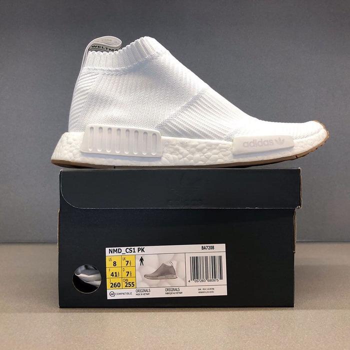 nmd sock white