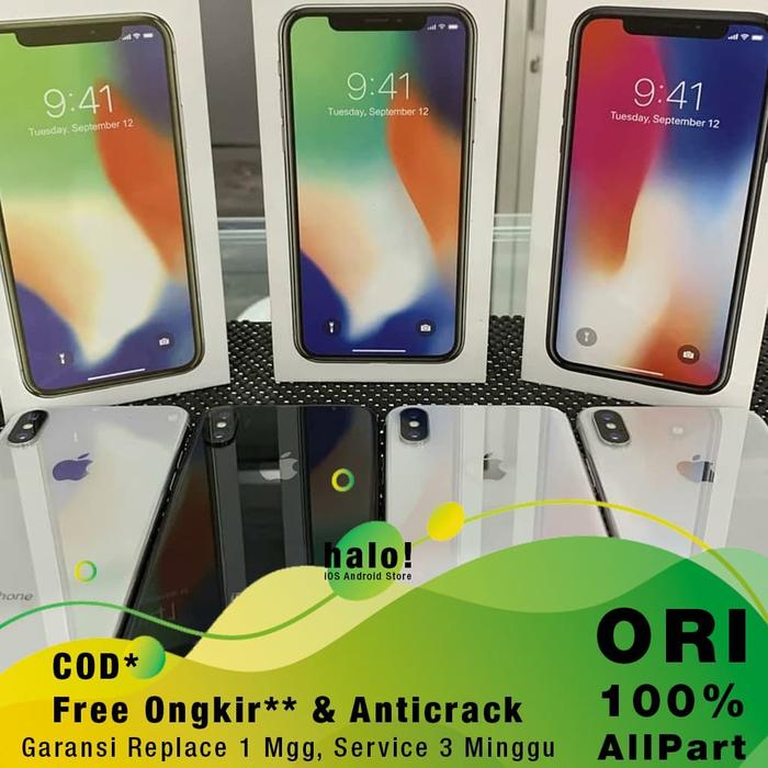 Gambar Apple IPhone X 64Gb Second Original - Grey dari Halo Store Jogjakarta undefined Tokopedia