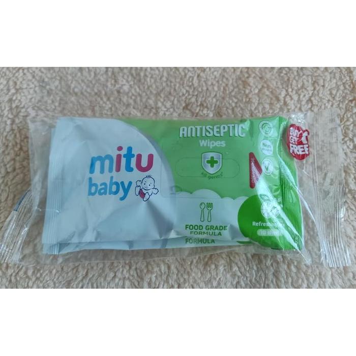 Gambar Mitu Baby Wipes Antiseptic Refreshing 10's B1G1 4302699 dari BEBIBURP undefined Tokopedia