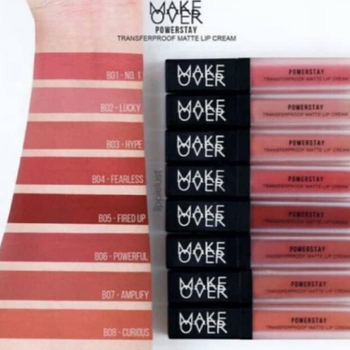Gambar MAKEOVER POWERSTAY TRANSFERPROOF MATTE LIP CREAM - B01 dari meli choose undefined Tokopedia