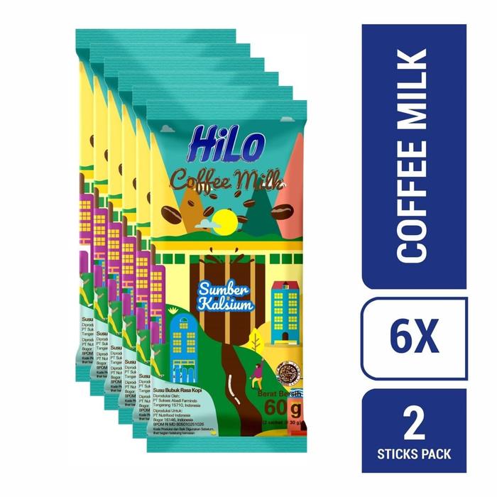 Gambar HiLo Coffee Milk Pillow Bag (12 Sch) - 6 Bag dari Nutrimart Store undefined Tokopedia