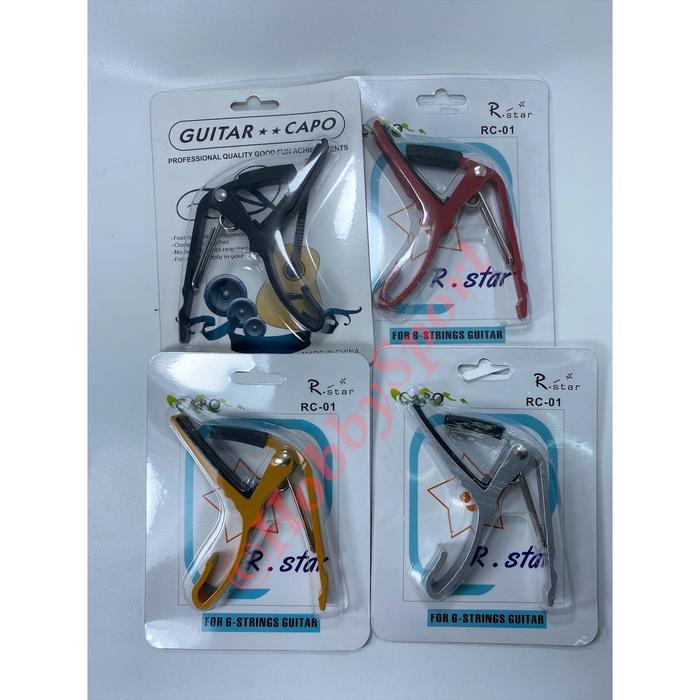 Jual Capo Gitar Kapo Star Rc Besi Penjepit Akustik Klasik Penyekat ...