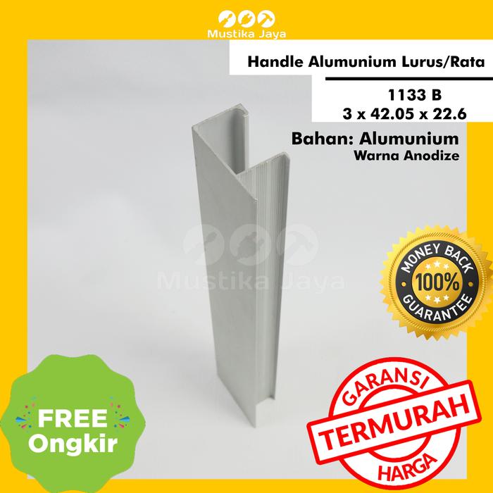 Gambar Handle Laci Handle Lemari Model Alumunium Lurus/Rata - Anodize dari Mustika Jaya Perkasa undefined Tokopedia